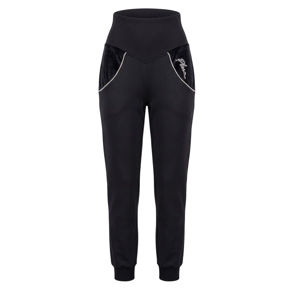 Black Cotton Women's Sweatpant