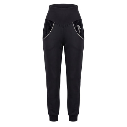 Black Cotton Women's Sweatpant