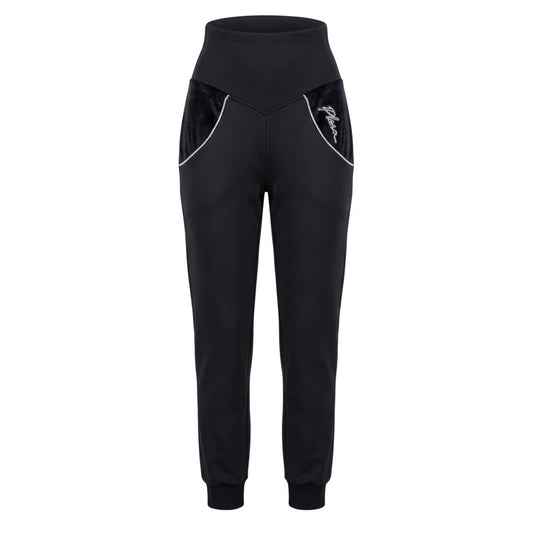 Black Cotton Women's Sweatpant
