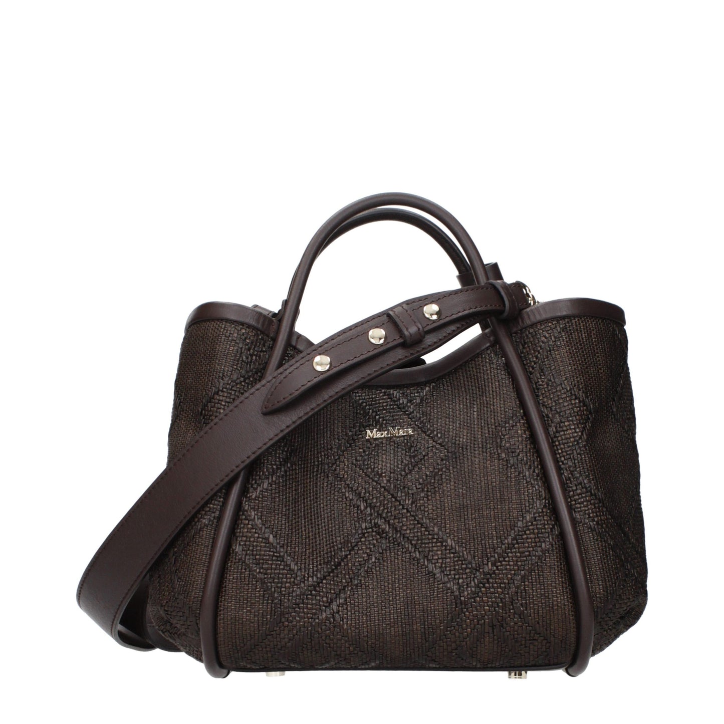 Brown Raffia Handbag