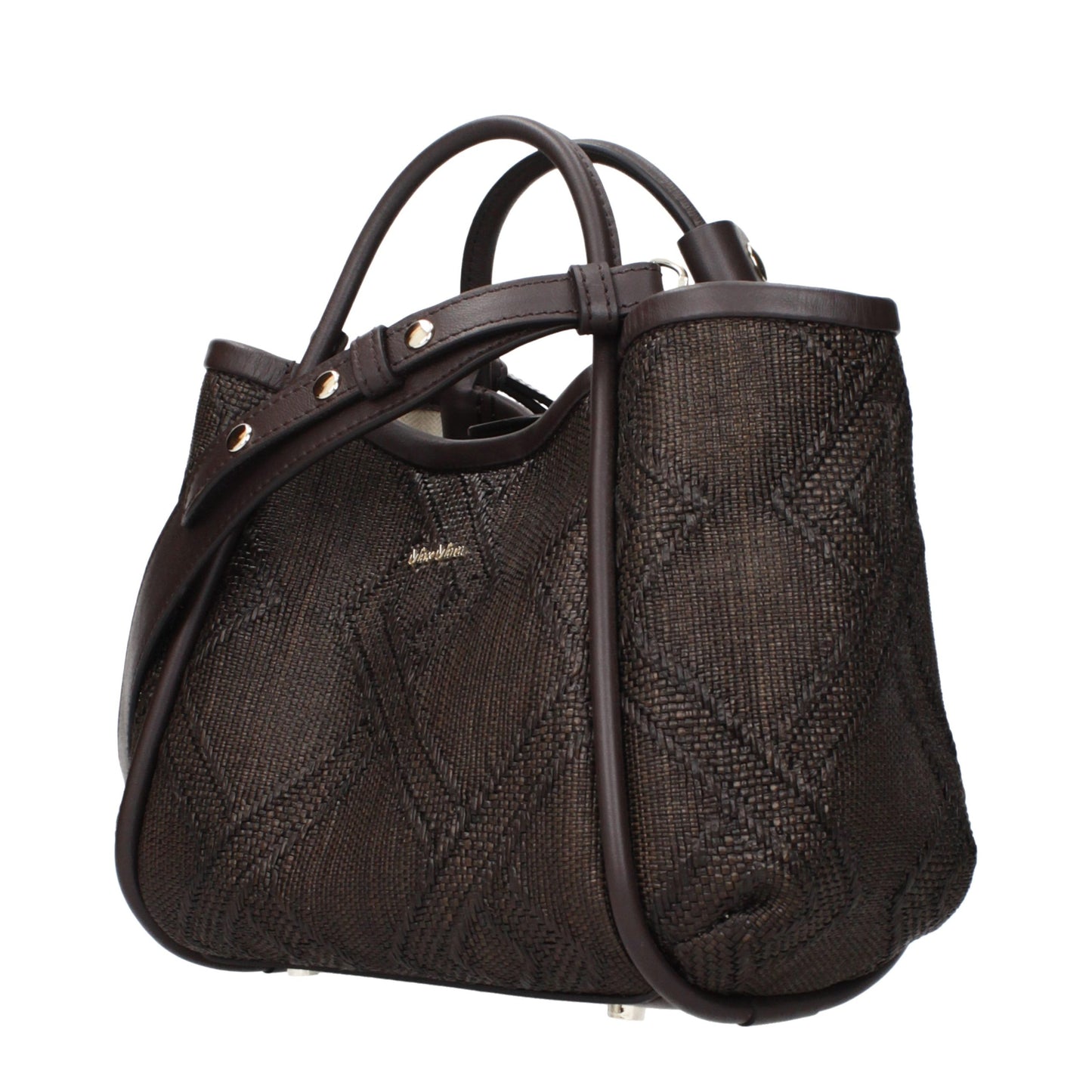 Brown Raffia Handbag