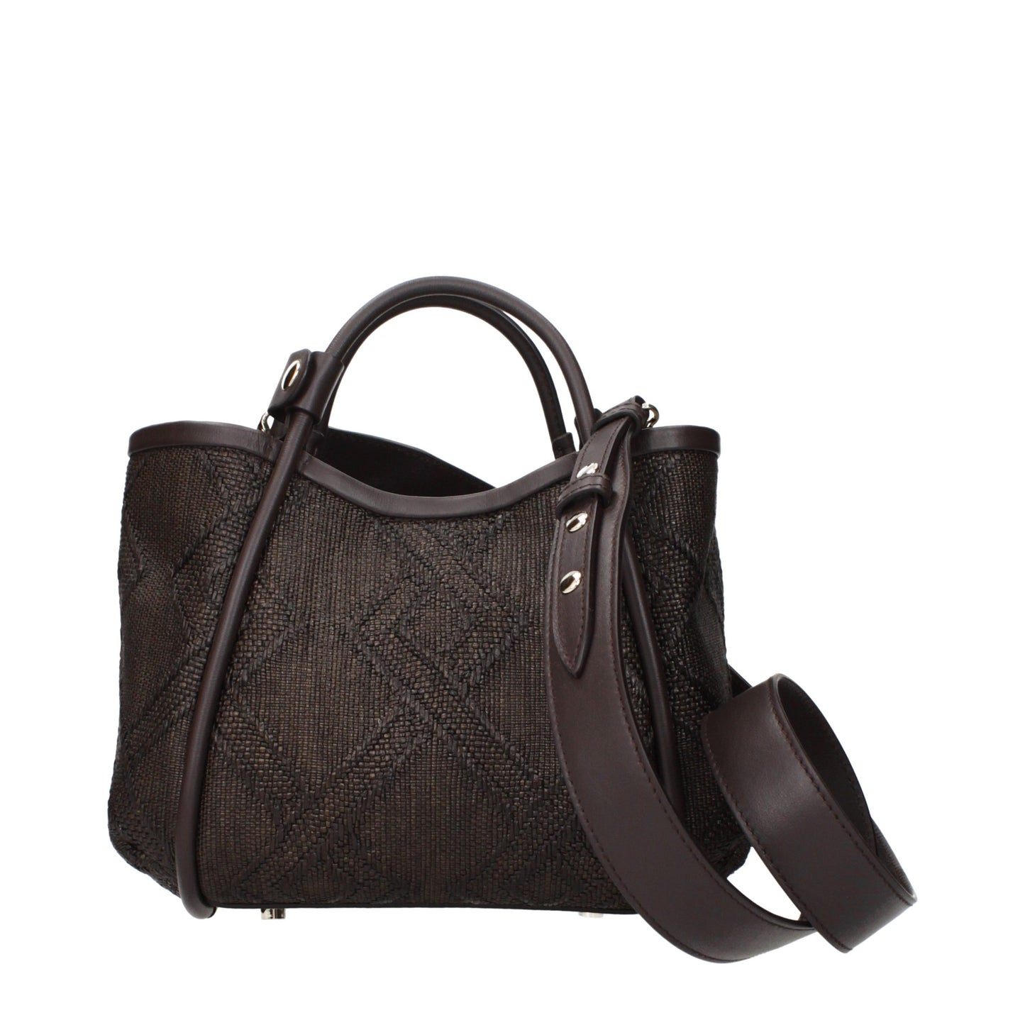 Brown Raffia Handbag