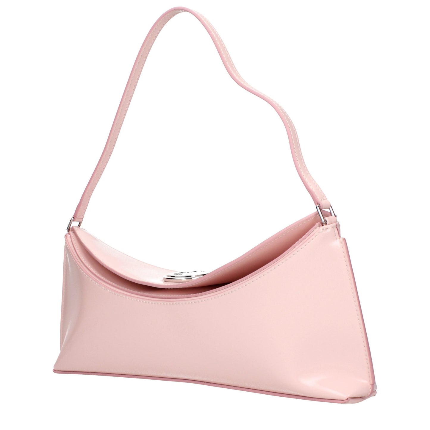 Pink Leather Shoulder Bag
