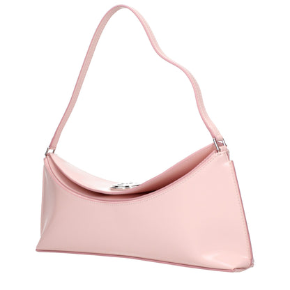 Pink Leather Shoulder Bag