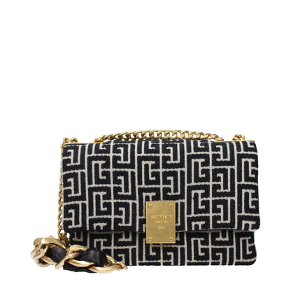 Black Fabric Crossbody Bag