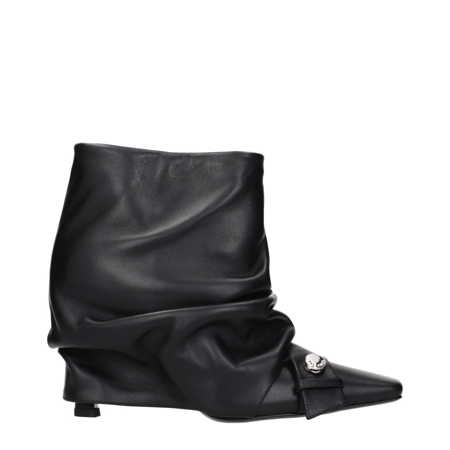 Black Leather Ankle Boots