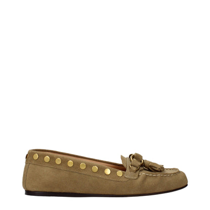 Brown Leather Slip-On Loafers