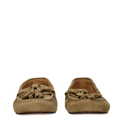 Brown Leather Slip-On Loafers
