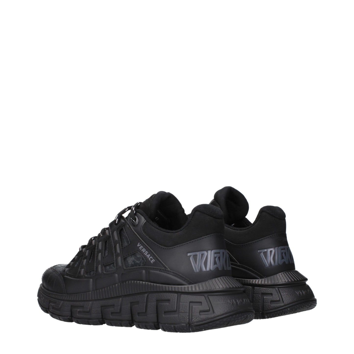 Black Fabric Athletic Sneakers