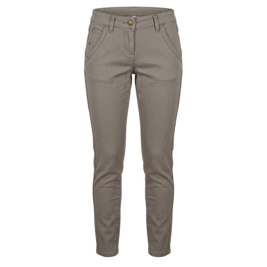 Grey Cotton Womens Pant
