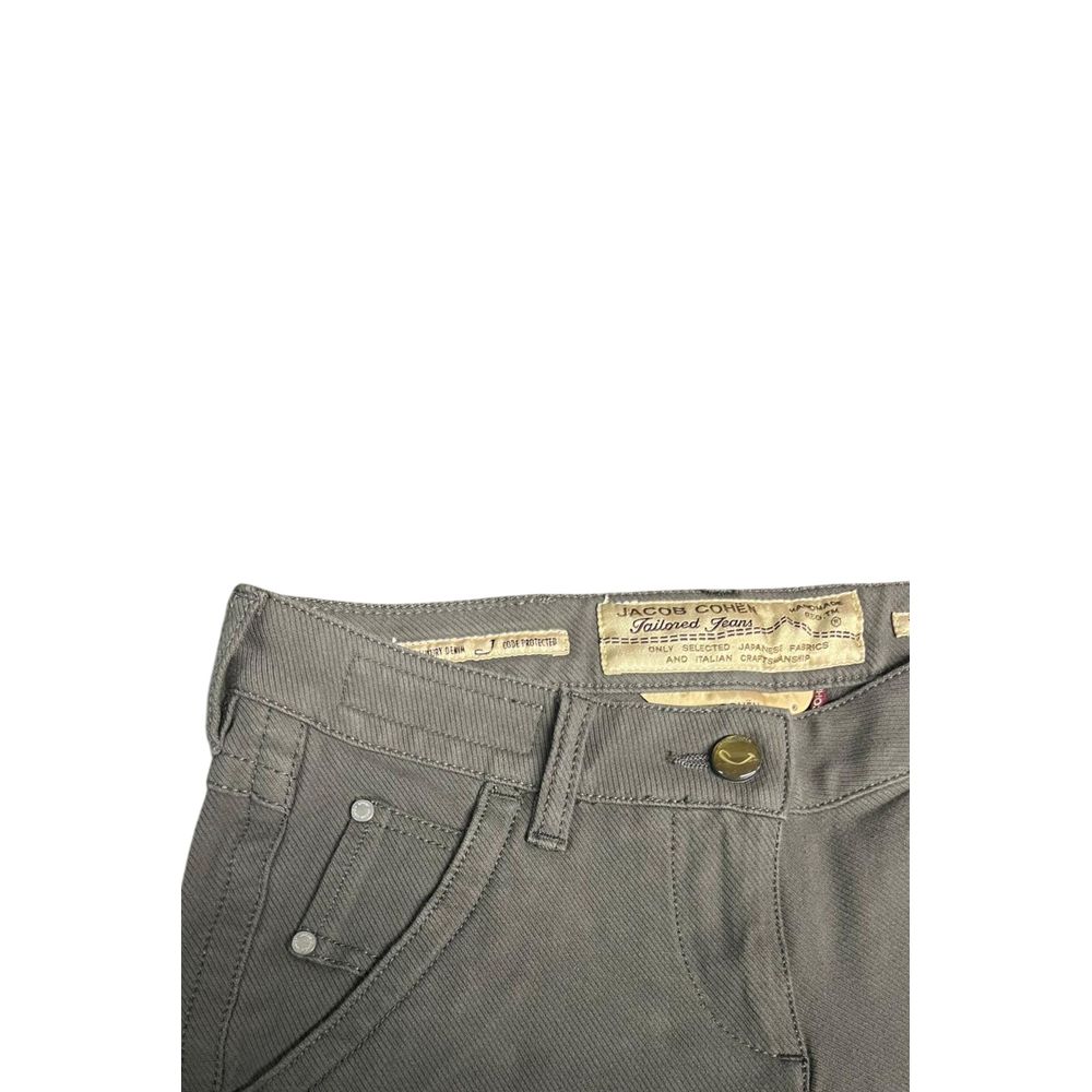 Grey Cotton Womens Pant