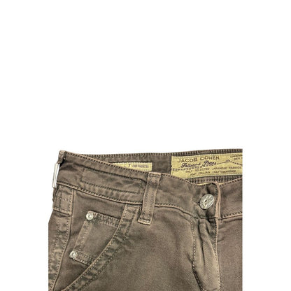 Brown Cotton Women Pants