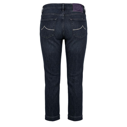 Blue Cotton Women Jeans