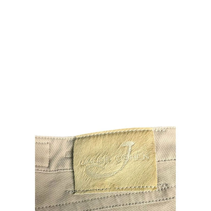 Beige Cotton Womens Pant