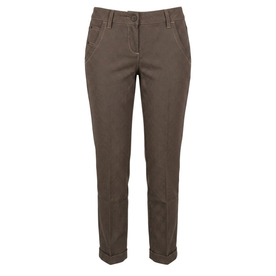 Brown Wool Women Pants
