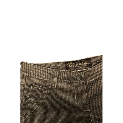 Brown Wool Women Pants