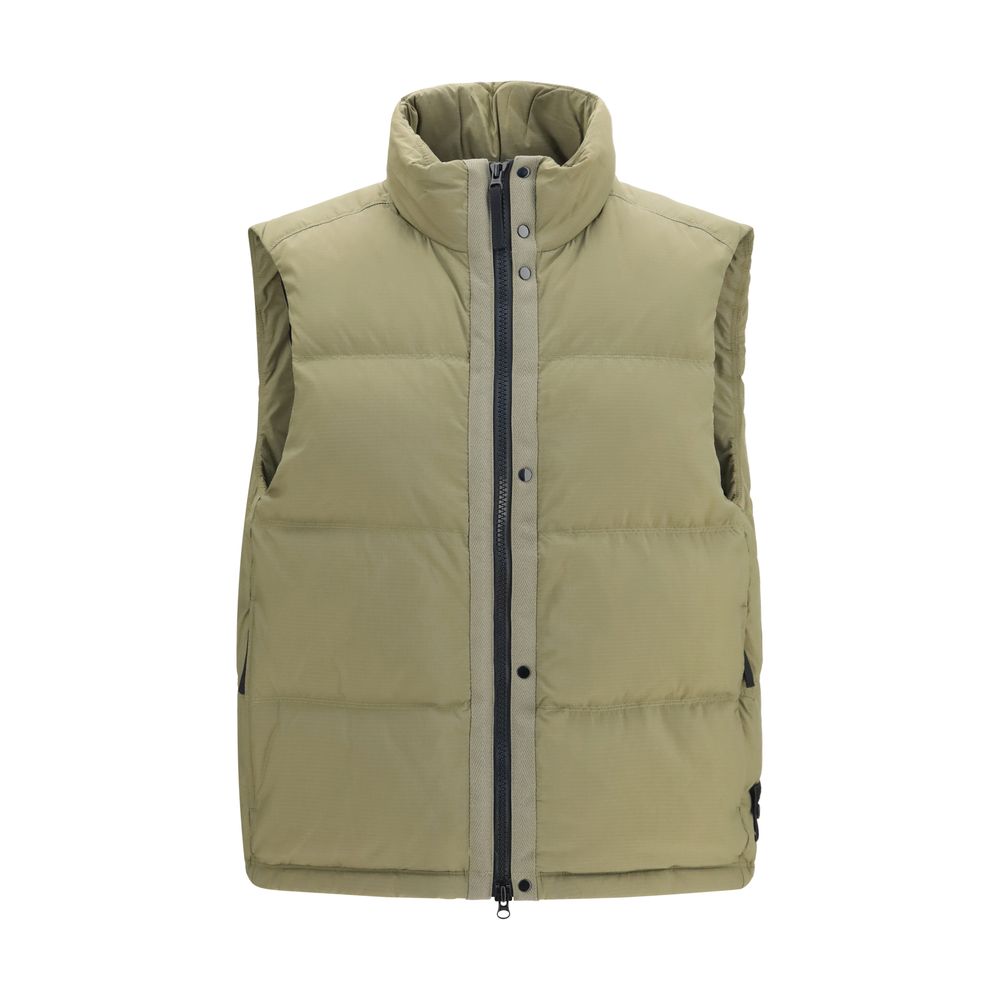 Bicolor Polyamide Sleeveless Jacket