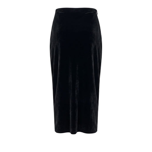 Black Cotton Women Skirt