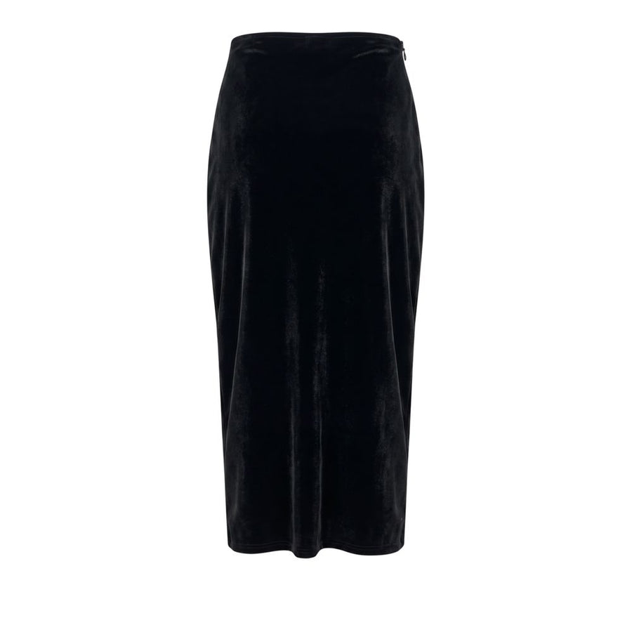 Black Cotton Women Skirt