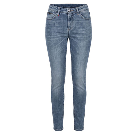 Blue Cotton Women Jean