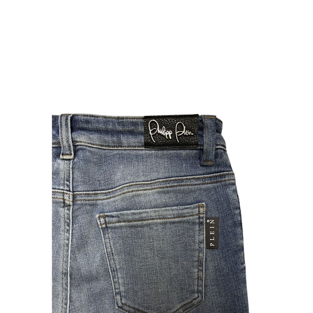 Blue Cotton Women Jean