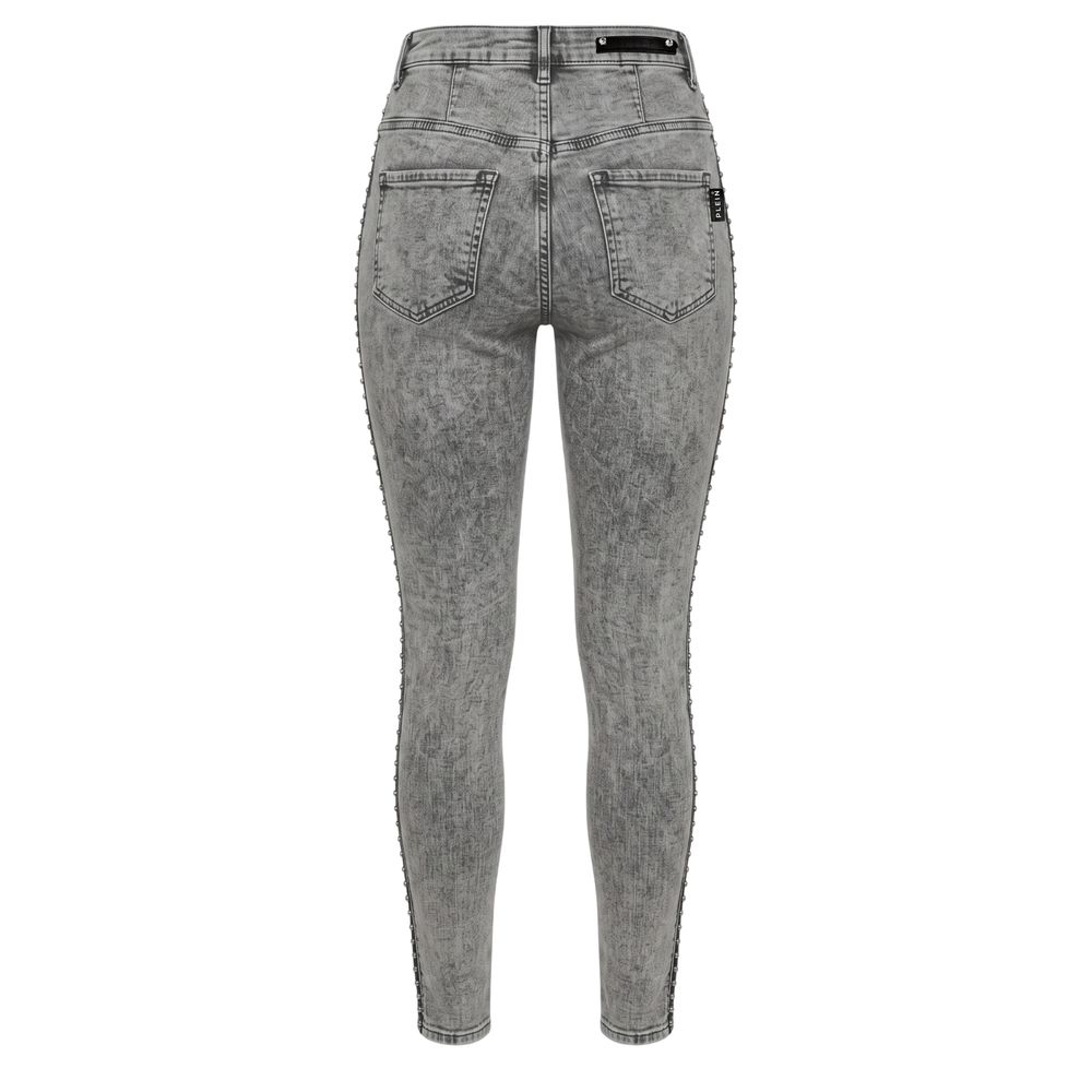 Grey Cotton Women Pants