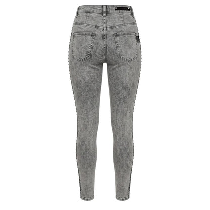Grey Cotton Women Pants