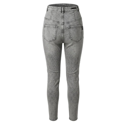 Grey Cotton Women Pants