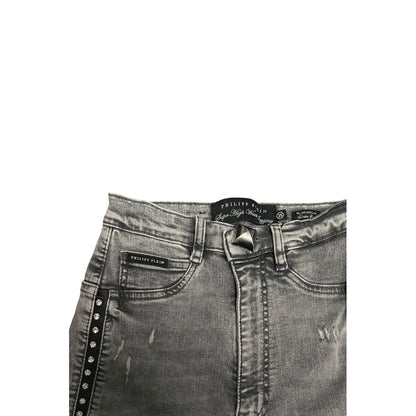 Grey Cotton Women Pants