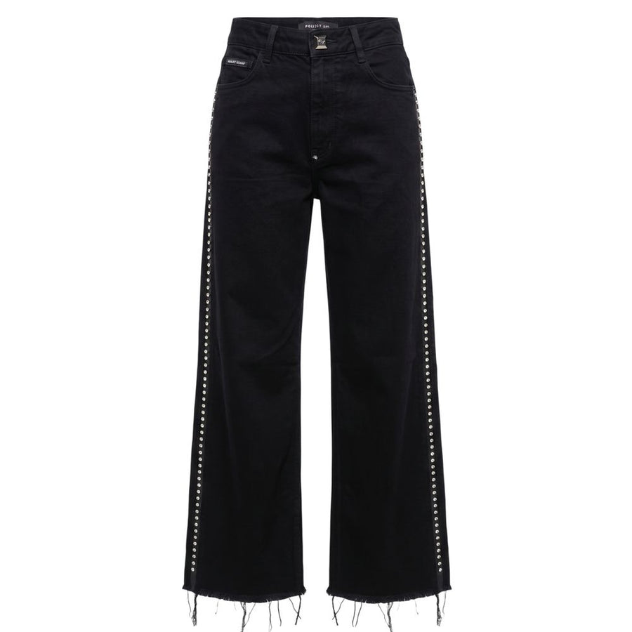 Black Cotton Women Pant