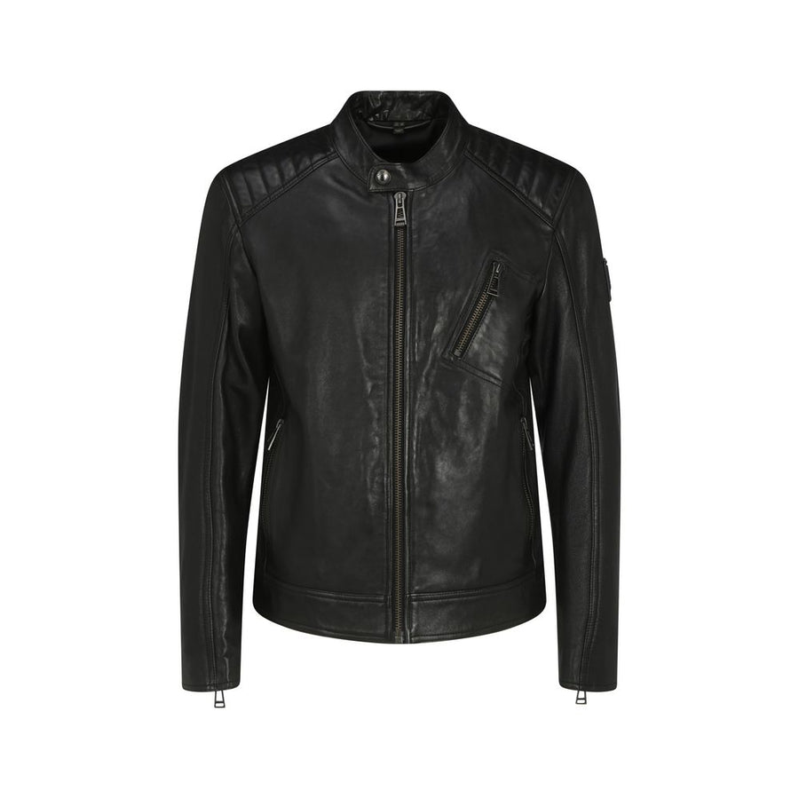 Black Lamb Ovis Aries Leather Jacket