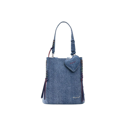 Blue Cotton Backpack