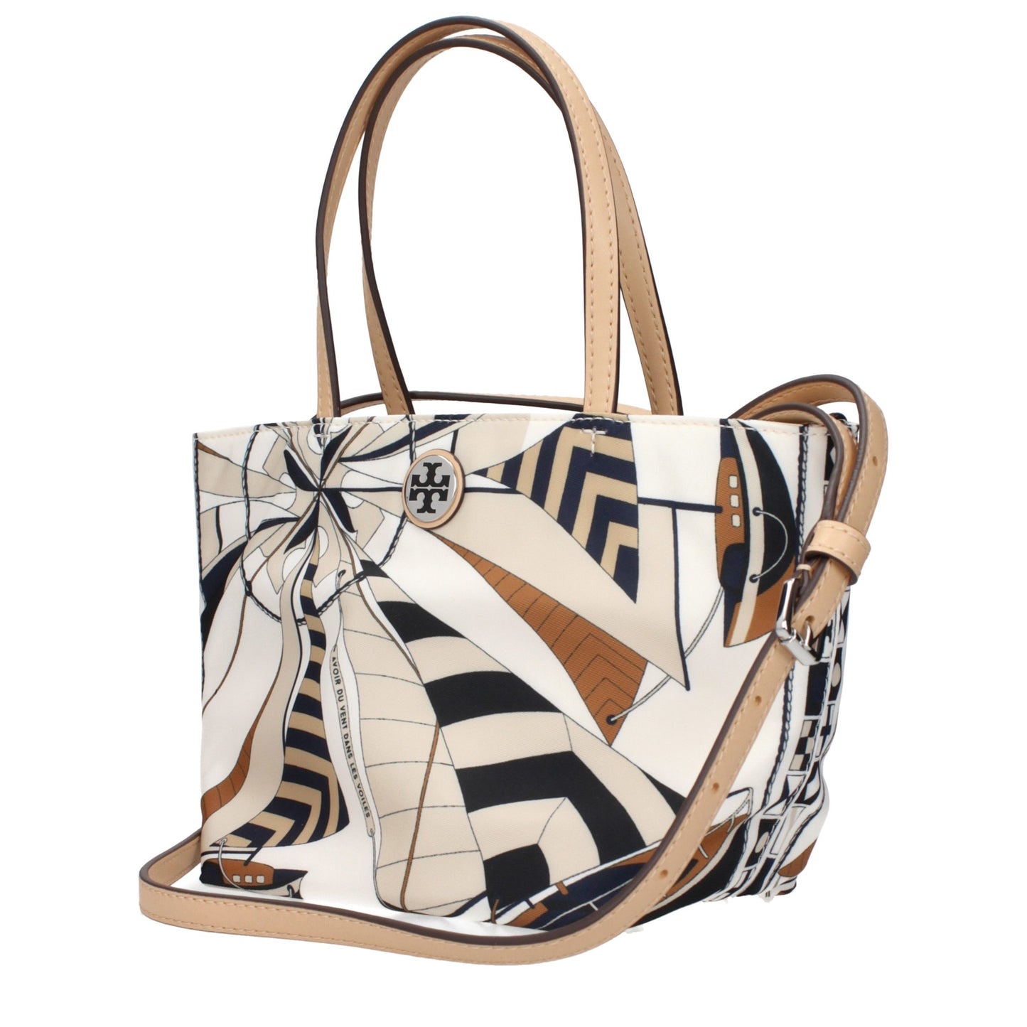 Beige Nylon Handbag