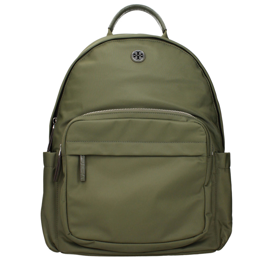 Green Nylon Backpack