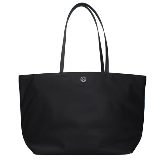Black Fabric Shoulder Bag