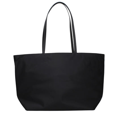 Black Fabric Shoulder Bag