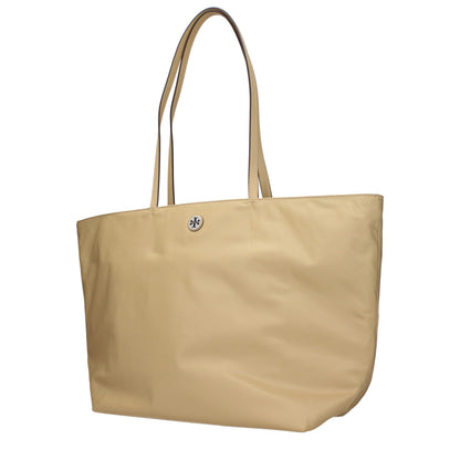 Beige Fabric Shoulder Bag