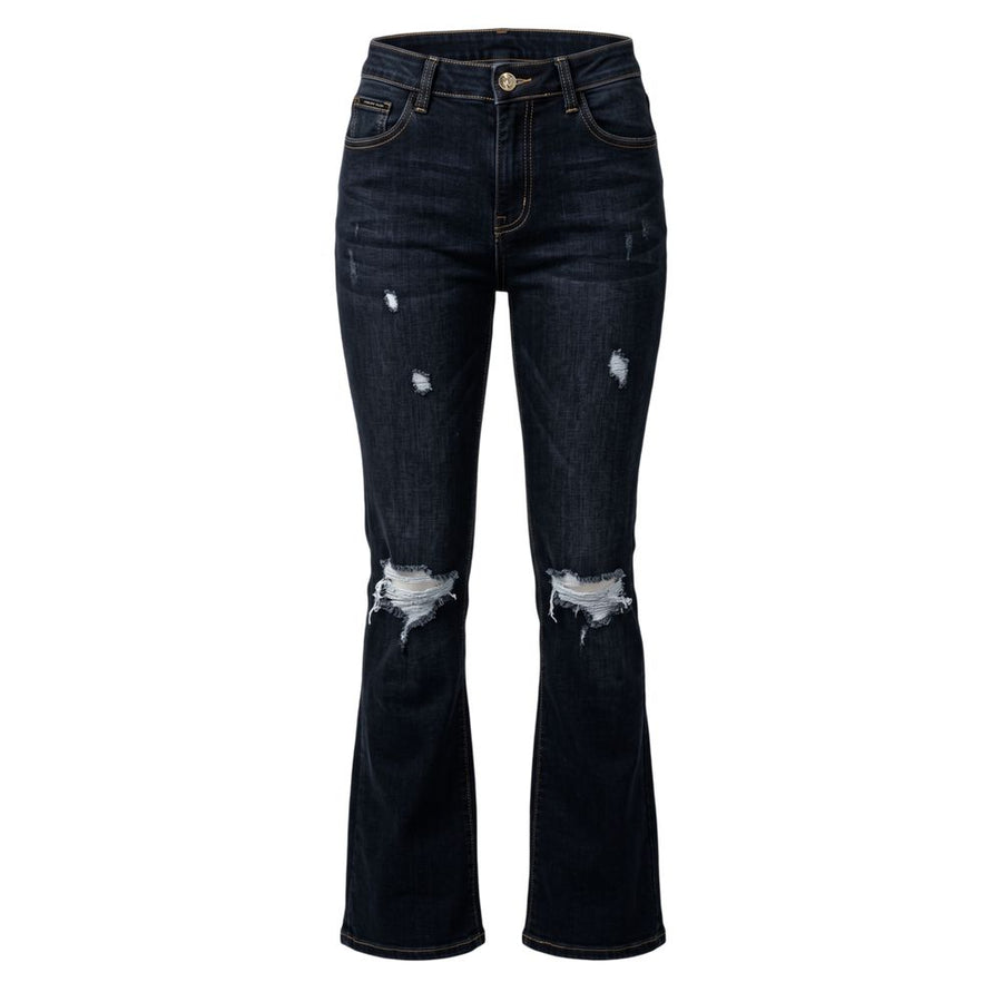 Blue Cotton Women Jeans