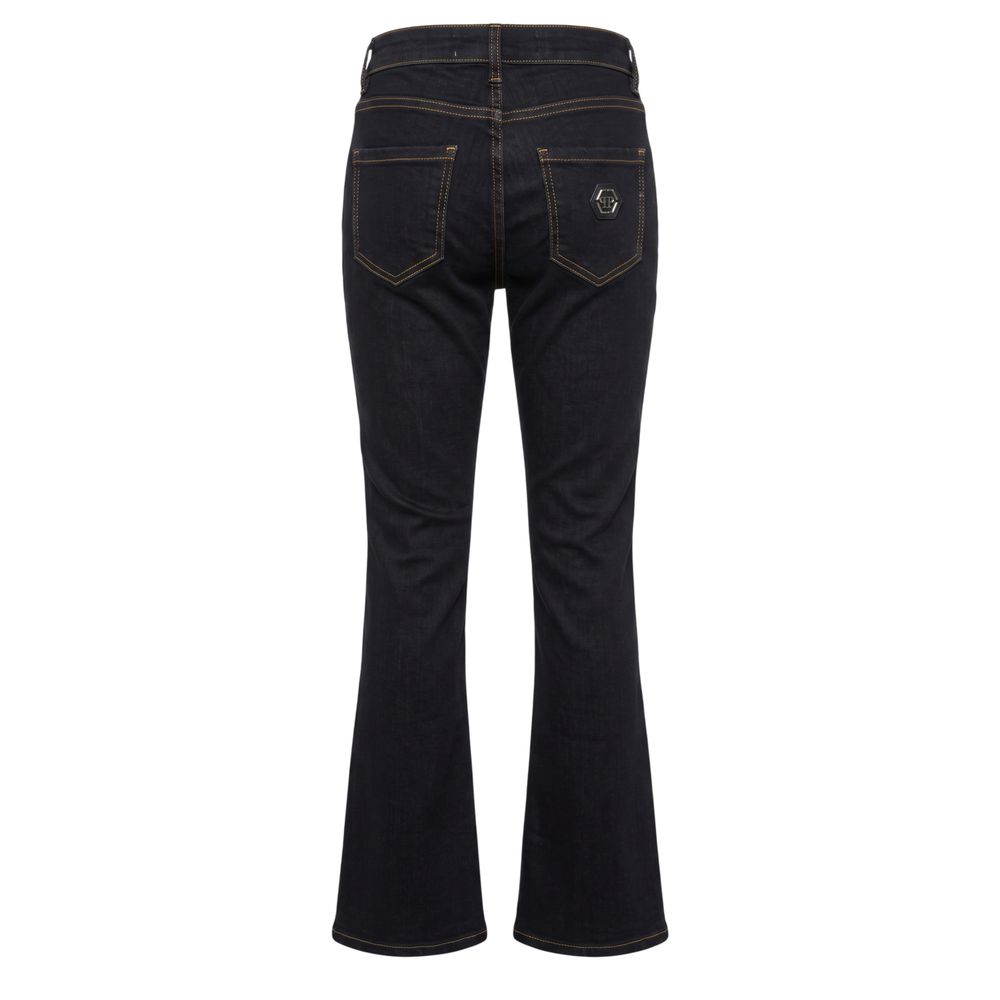 Blue Cotton Women Jeans