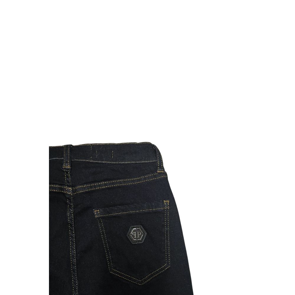 Blue Cotton Women Jeans