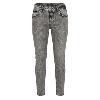 Grey Cotton Women Jeans