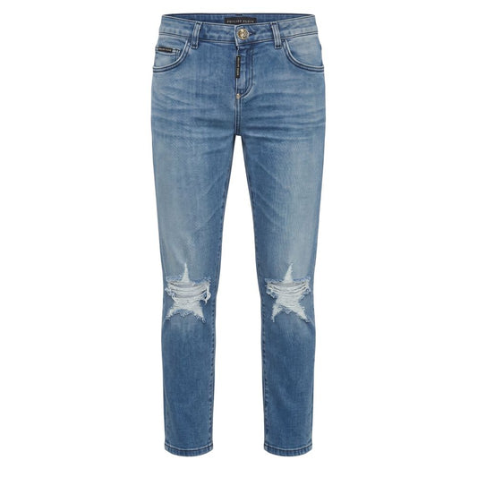 Blue Cotton Women Jean