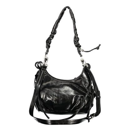 Nero Polyurethane Women's Bag with Adjustable Strap