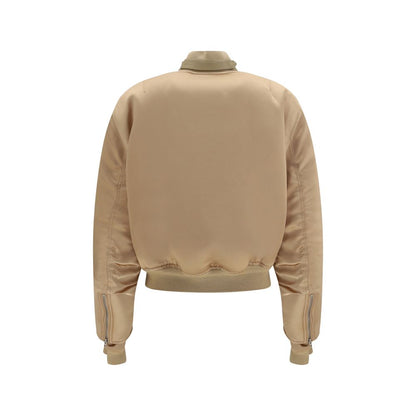Gold Satin Bomber