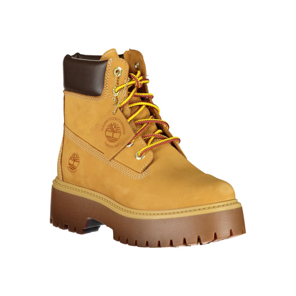 Brown Leather Women Boot