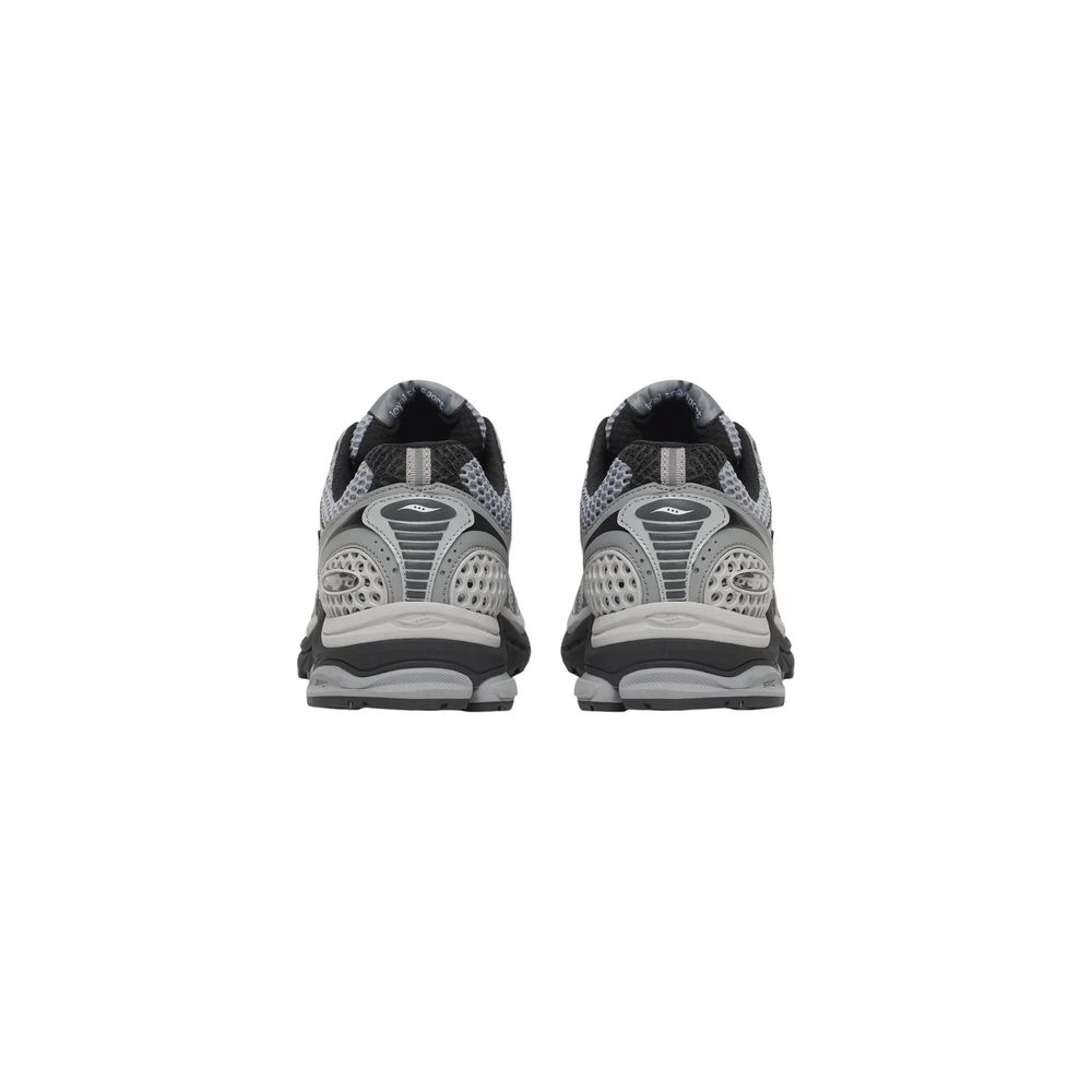 Gray Synthetic Athletic Sneakers