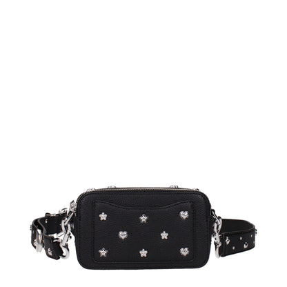 Black Leather Crossbody Bag