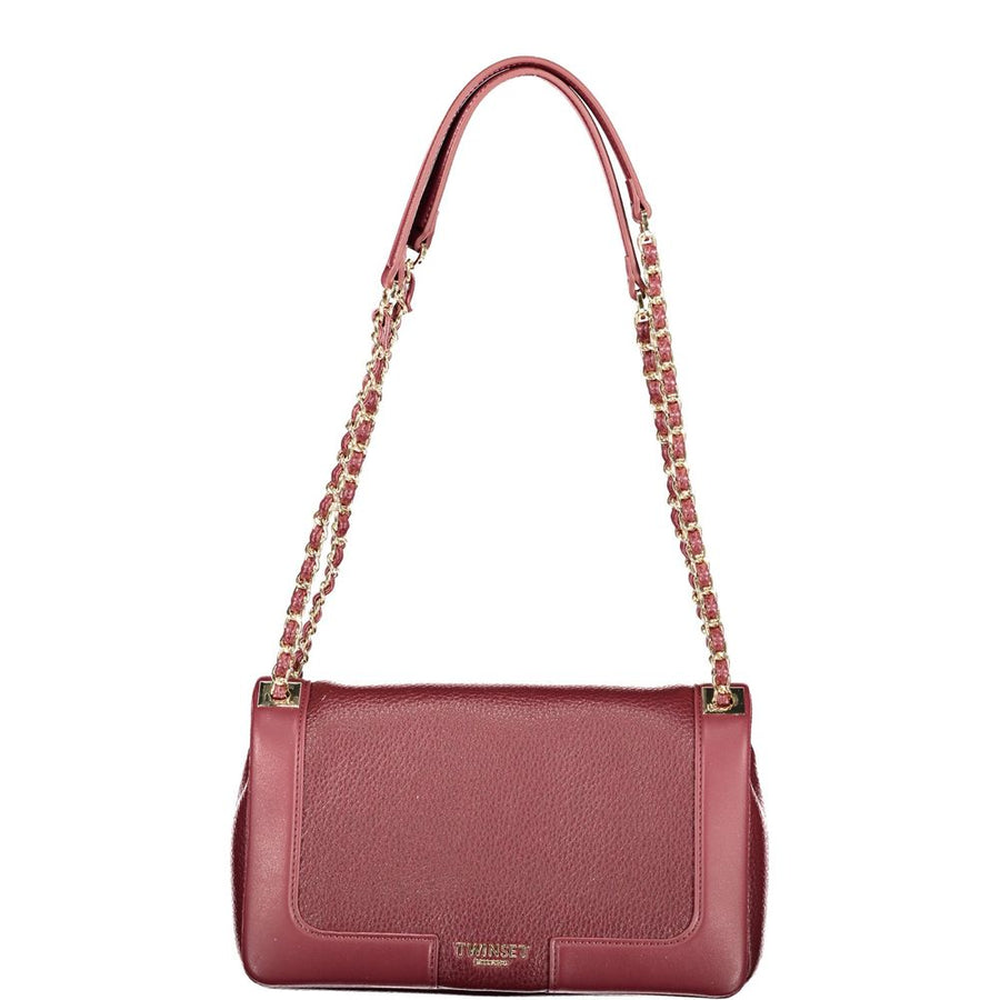 Red Polyurethane Women's Bag