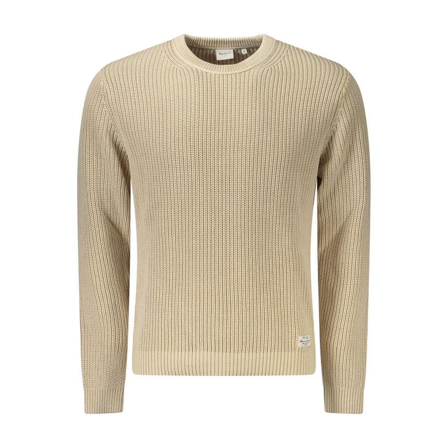 Beige Cotton Men's Shirt