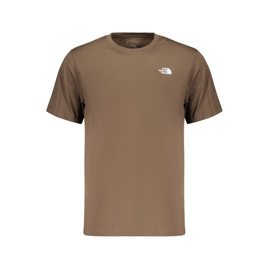 Brown Cotton Men's T-Shirt